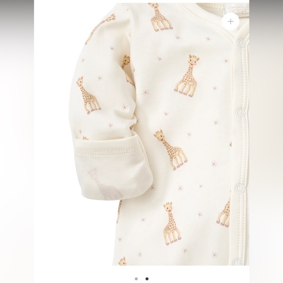 Kissy kissy Sophie la girafe Ecru Print Footie - Picture 8 of 9